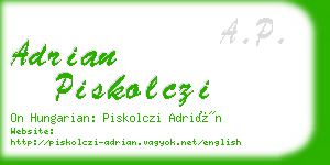 adrian piskolczi business card